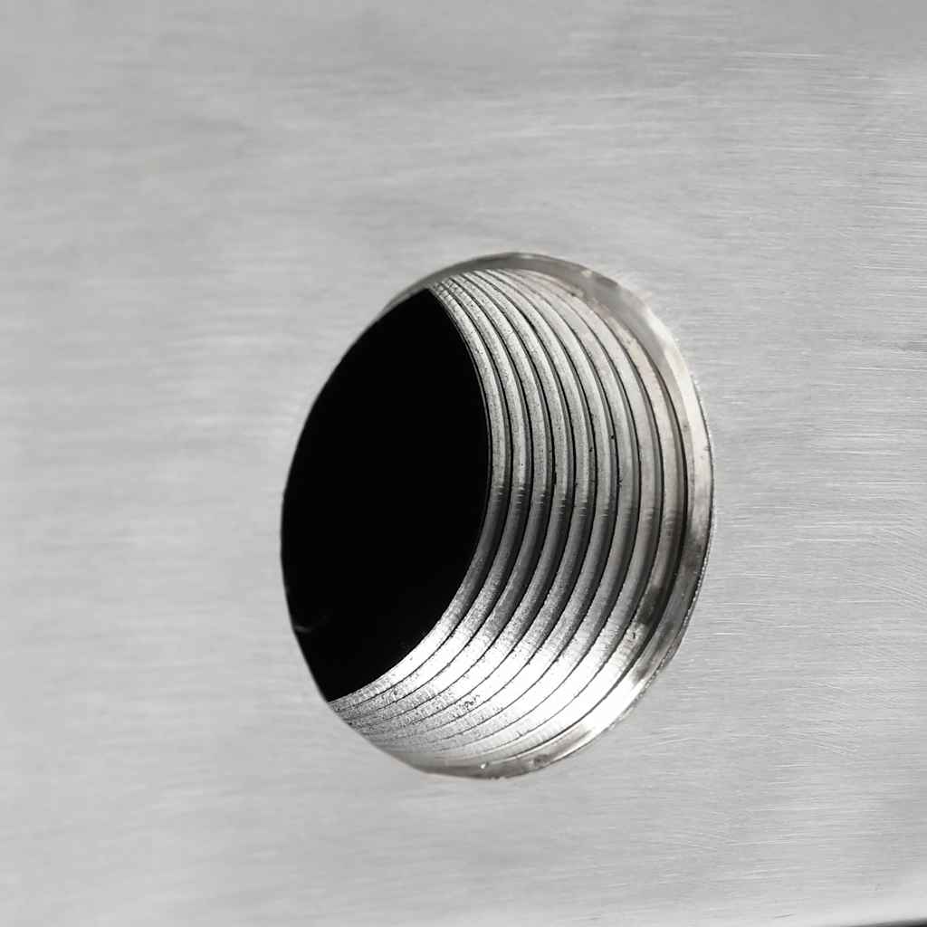 vidaXL Waterfall | Silver | Stainless Steel 304 | Medium | Decorative Inlays 6