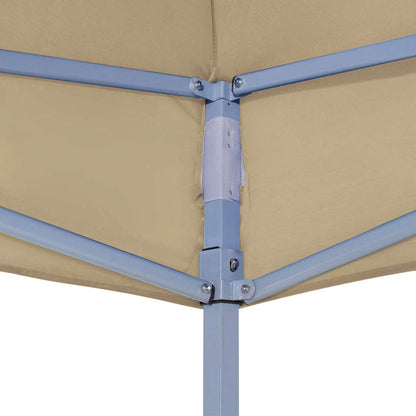 vidaXL Party Tent Roof | Beige | 600D oxford fabric with PVC coating | Large 6