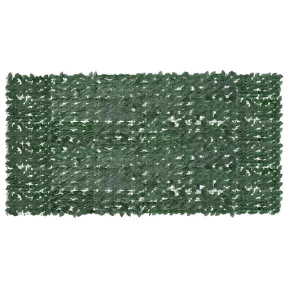 315491 vidaXL Balcony Screen with Dark Green Leaves 300x150 cm 1