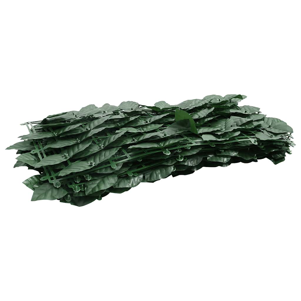 315491 vidaXL Balcony Screen with Dark Green Leaves 300x150 cm 3