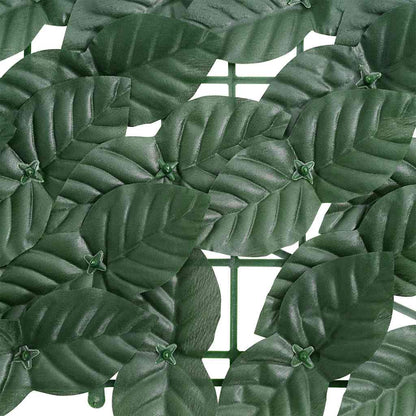 315491 vidaXL Balcony Screen with Dark Green Leaves 300x150 cm 4