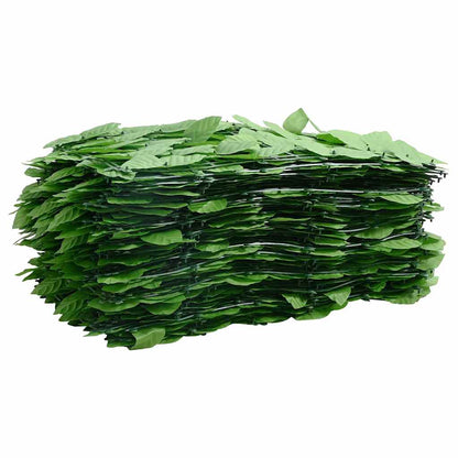 315503 vidaXL Balcony Screen with Green Leaves 300x150 cm 3