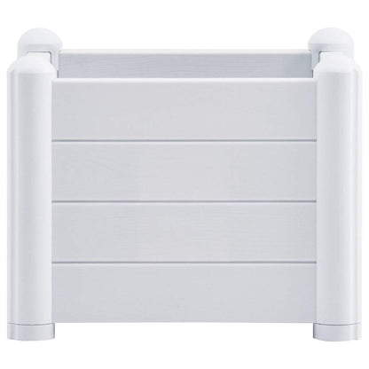vidaXL Raised Bed | White | Polypropylene (PP) | 43x43x35 cm | Planters 3