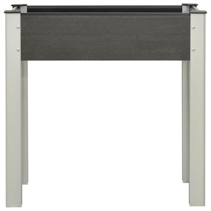 vidaXL Raised Bed | Grey | Wood-plastic composite, steel, aluminium | Medium 2
