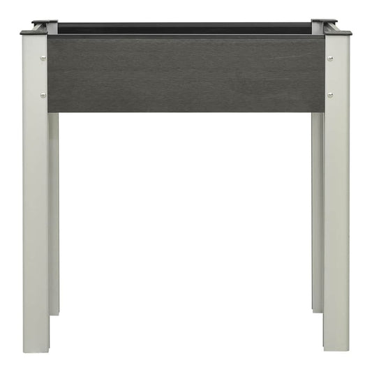 Garden Raised Bed WPC Grey 75 x 40 x 75 cm