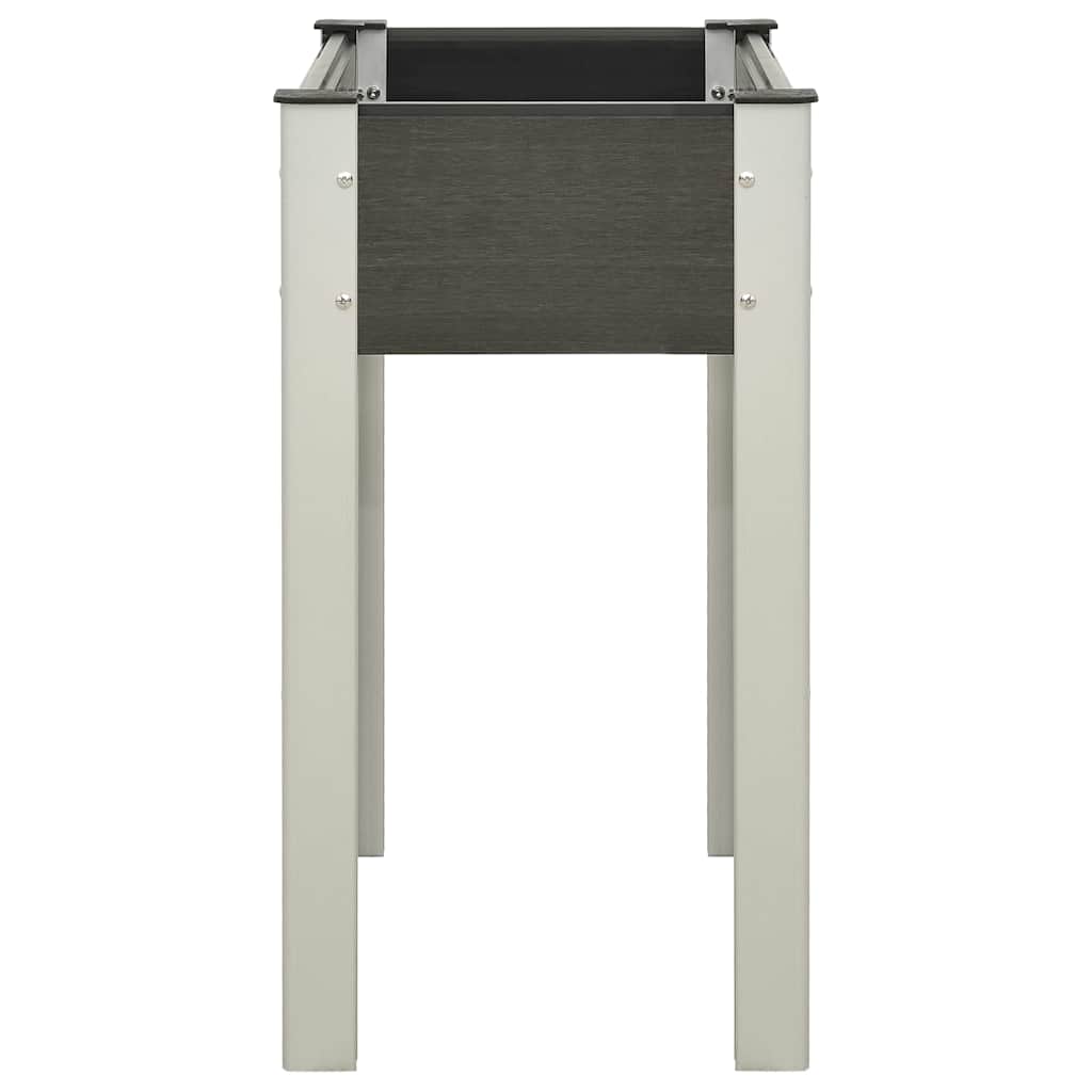 vidaXL Raised Bed | Grey | Wood-plastic composite, steel, aluminium | Medium 3
