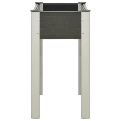 vidaXL Raised Bed | Grey | Wood-plastic composite, steel, aluminium | Medium 3
