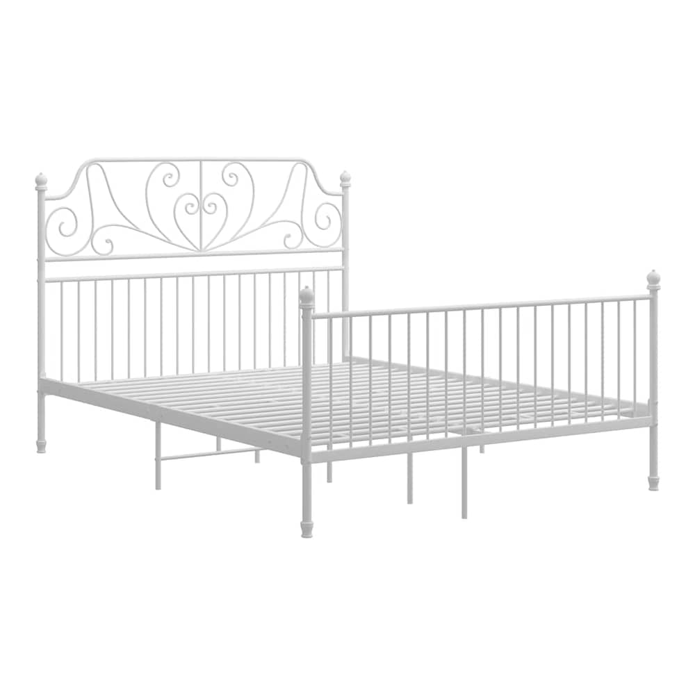 Bed Frame without Mattress Metal White 140 x 200 cm