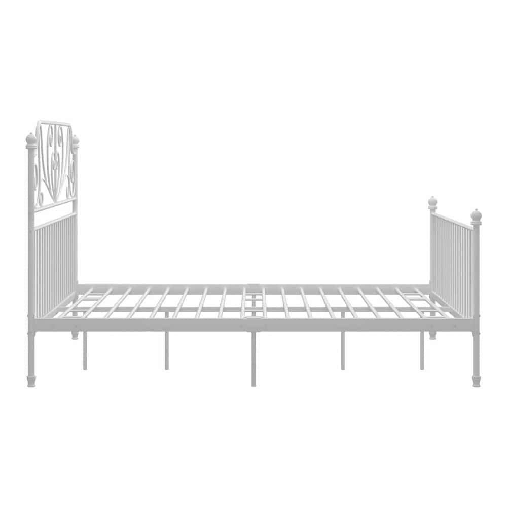 Bed Frame without Mattress Metal White 140 x 200 cm