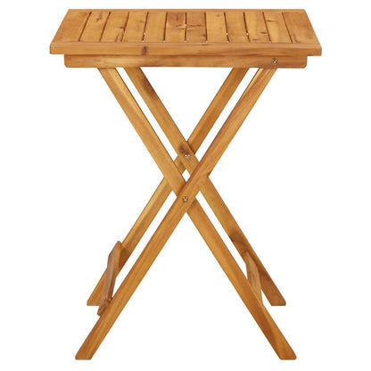 vidaXL Garden Table | Natural wood | Solid acacia wood | Small | Foldable 4