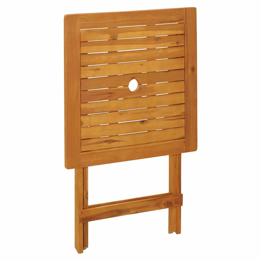 vidaXL Garden Table | Natural wood | Solid acacia wood | Small | Foldable 6