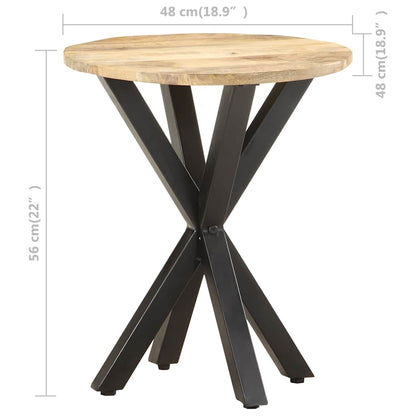 vidaXL Side Table | Natural Wood | Solid Mango Wood | Durable | Side Table 6
