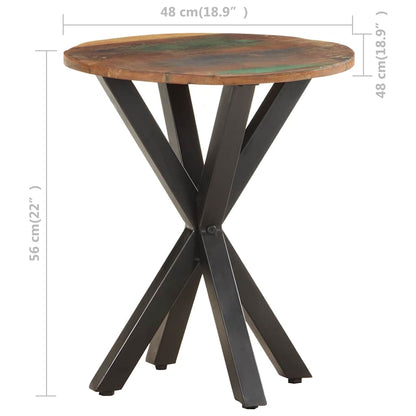 vidaXL Side Table | Mixed | Reclaimed wood | 48x48x56 cm | Industrial 6