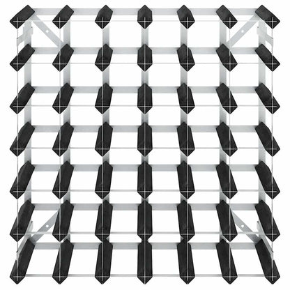 vidaXL Wine Rack for 42 Bottles Black Solid Pine Wood 5