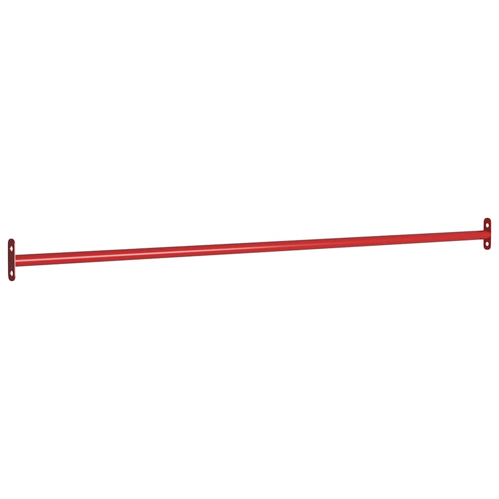 vidaXL Turning Bars 3 pcs 125 cm Steel Red 2