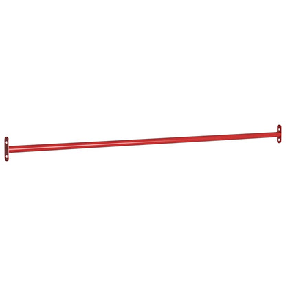 vidaXL Turning Bars 3 pcs 125 cm Steel Red 2