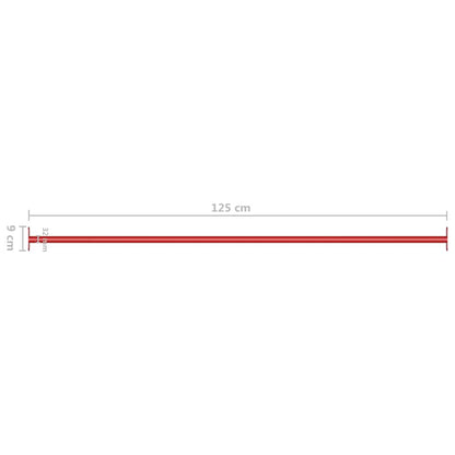 vidaXL Turning Bars 3 pcs 125 cm Steel Red 6