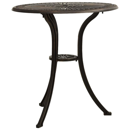 vidaXL Garden Table | Bronze | Cast Aluminium | Medium | Durable 2