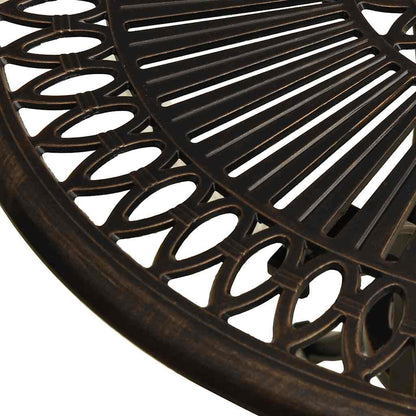 vidaXL Garden Table | Bronze | Cast Aluminium | Medium | Durable 4