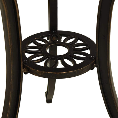 vidaXL Garden Table | Bronze | Cast Aluminium | Medium | Durable 5