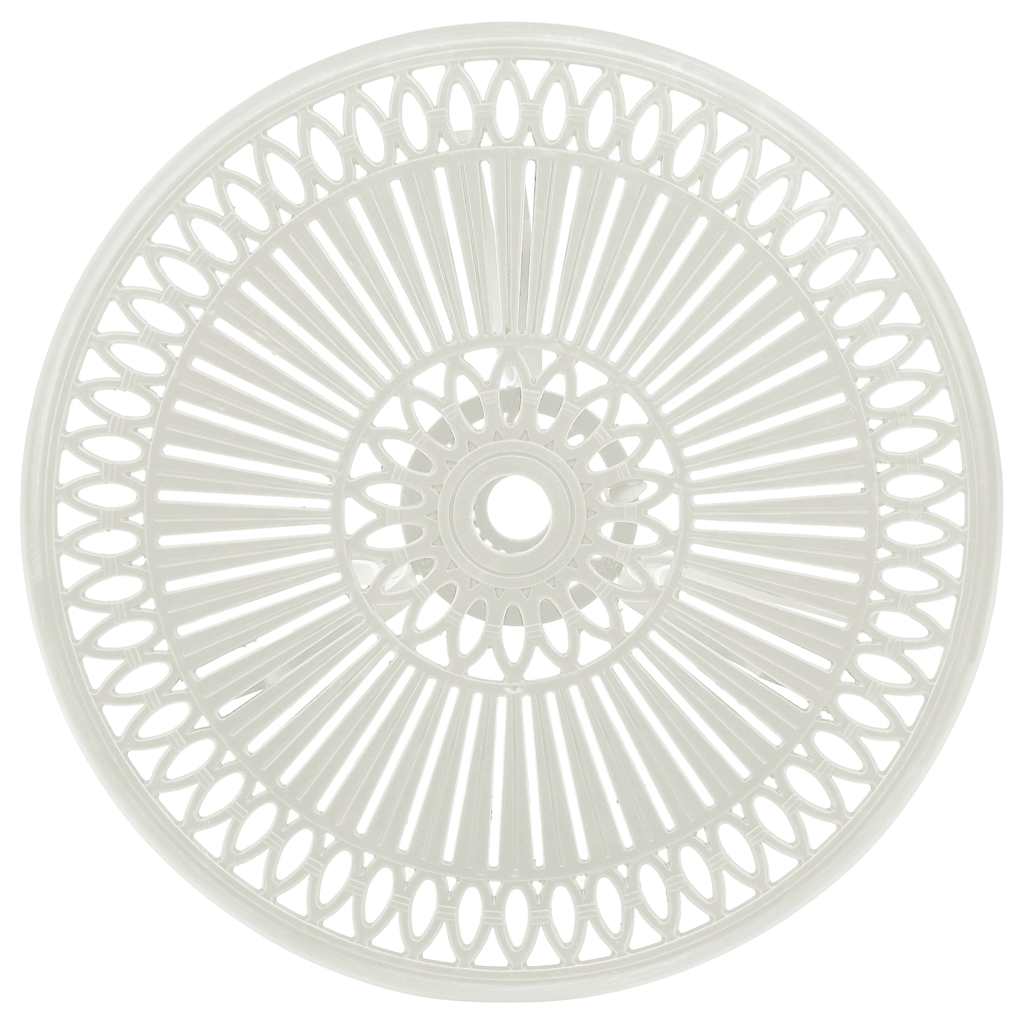 vidaXL Garden Table | White | Cast Aluminium | Medium | Durable | Garden Table 3