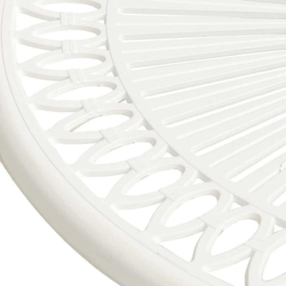 vidaXL Garden Table | White | Cast Aluminium | Medium | Durable | Garden Table 4