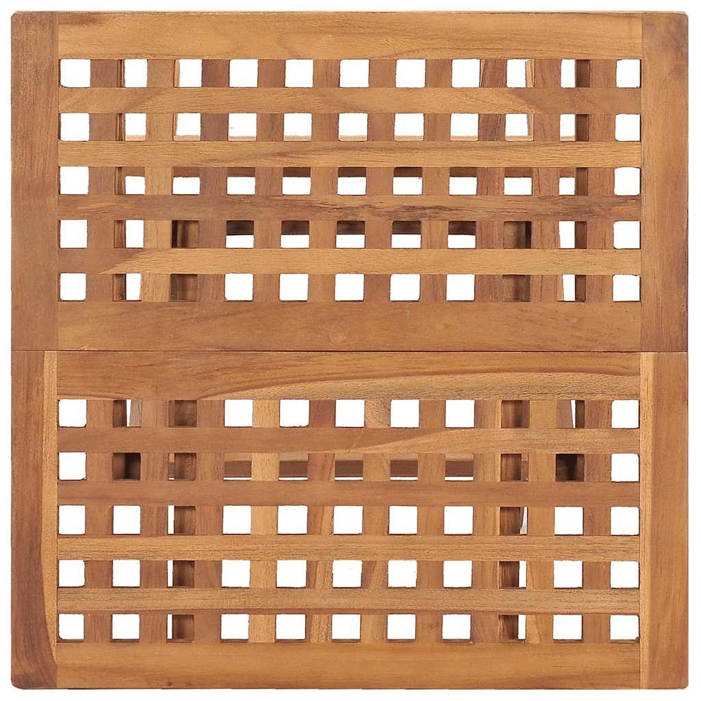 vidaXL Garden Table | Natural Teak | Solid Teak Wood | 50x50x50 cm | Foldable 5
