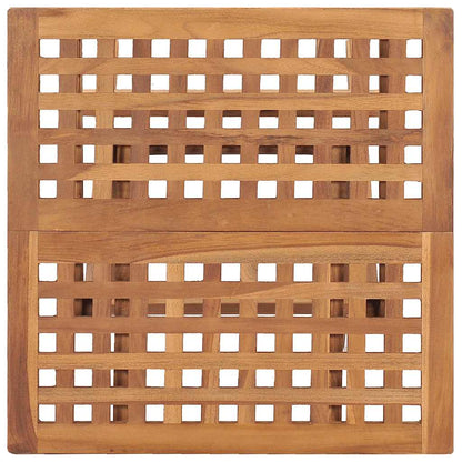 vidaXL Garden Table | Natural Teak | Solid Teak Wood | 50x50x50 cm | Foldable 5