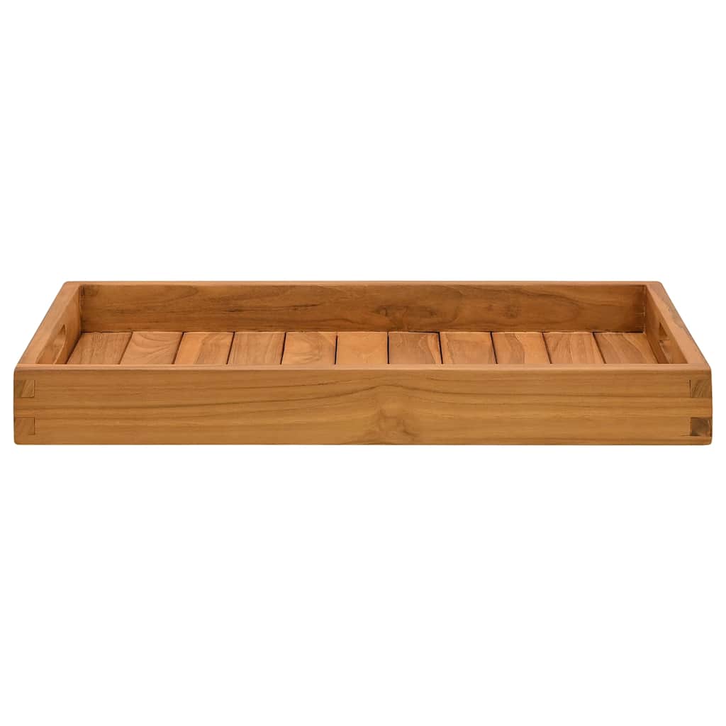 Serving Tray Solid Teak Wood 35 cm