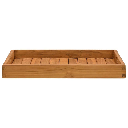 Serving Tray Solid Teak Wood 35 cm