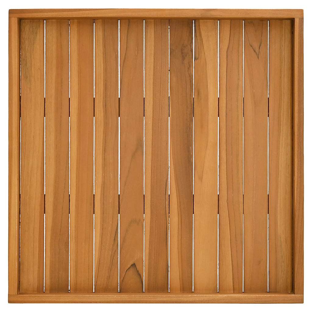 vidaXL Serving Tray 60x60 cm Solid Teak Wood 5