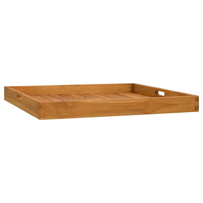 vidaXL Serving Tray Solid Teak Wood