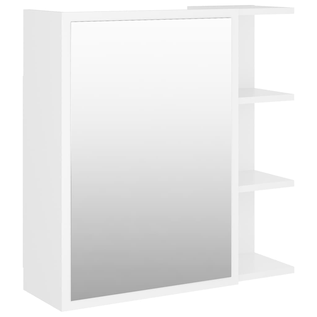 vidaXL Mirror Cabinet | White | Engineered wood, Acrylic | Medium 2