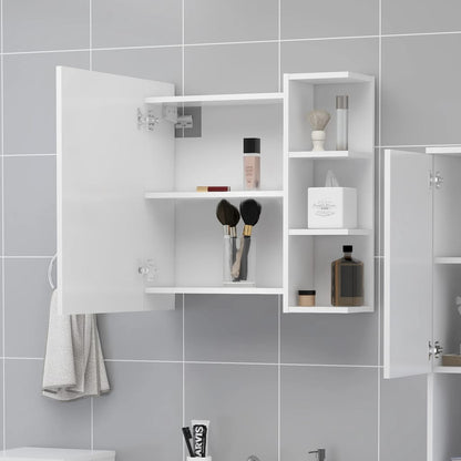 vidaXL Mirror Cabinet | White | Engineered wood, Acrylic | Medium 3