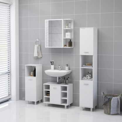 vidaXL Mirror Cabinet | White | Engineered wood, Acrylic | Medium 5