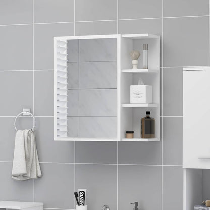 vidaXL Mirror Cabinet | White | Engineered wood, Acrylic | Medium 1