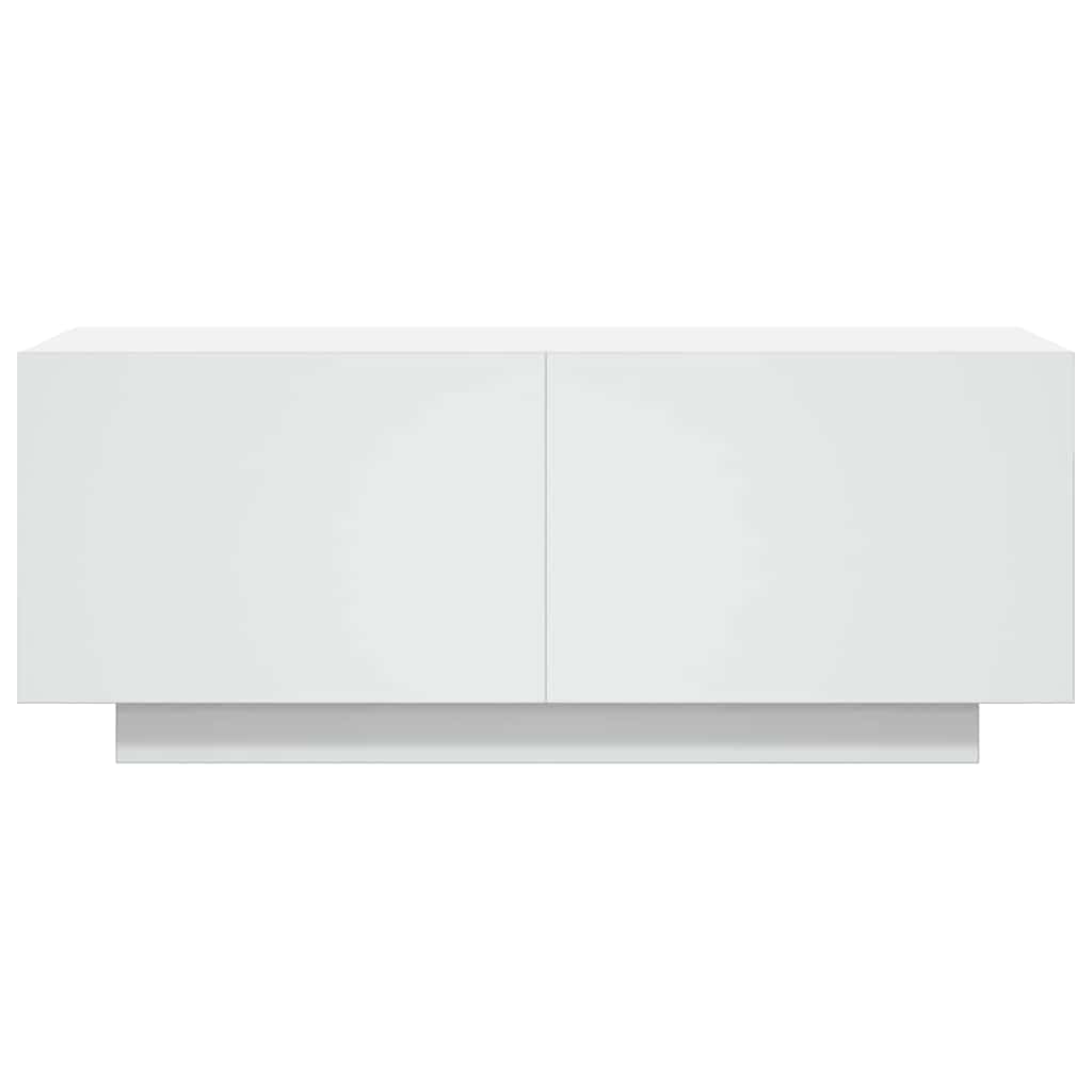vidaXL TV Cabinet White 100x35x40 cm Engineered Wood 4