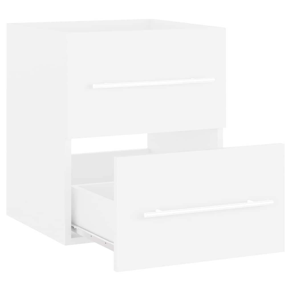 vidaXL Sink Cabinet White 41x38.5x48 cm Engineered Wood 5