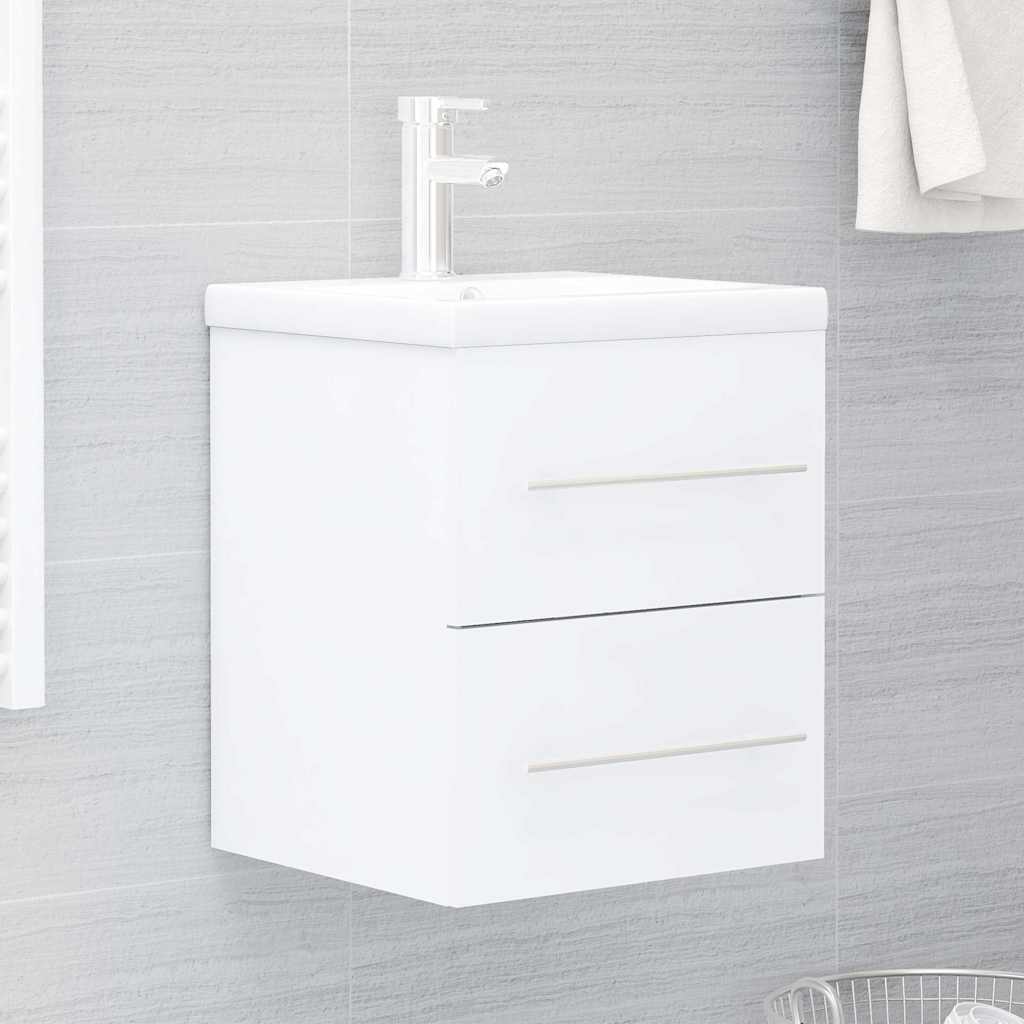 vidaXL Sink Cabinet White 41x38.5x48 cm Engineered Wood 1