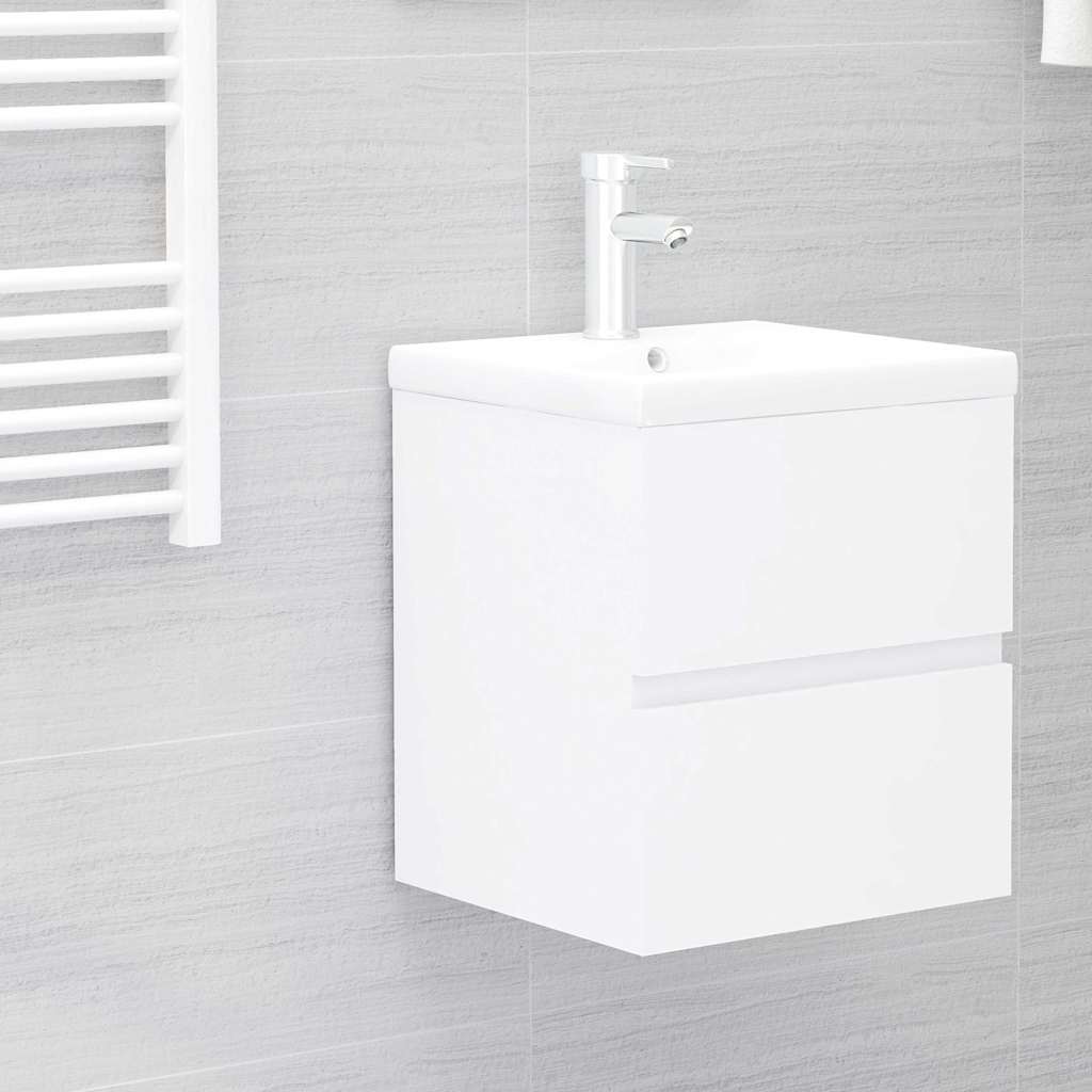vidaXL Sink Cabinet White 41x38.5x45 cm Engineered Wood 1