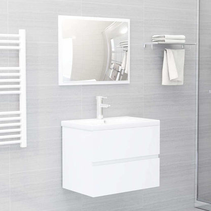 vidaXL Sink Cabinet White 60x38.5x45 cm Engineered Wood 3