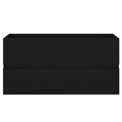 vidaXL Sink Cabinet Black 90x38.5x45 cm Engineered Wood 5