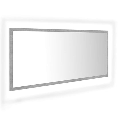 vidaXL Mirror | Concrete grey | Engineered wood and acrylic | Medium 2