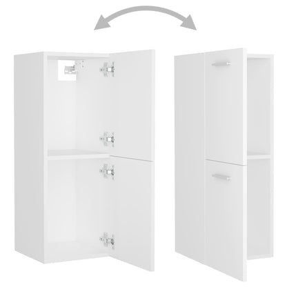 vidaXL Bathroom Cabinet | White | Engineered wood | 30x30x80 cm 5