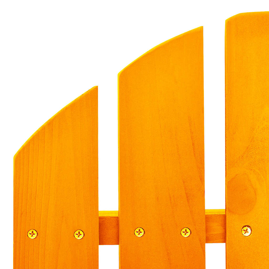 vidaXL Garden Adirondack Rocking Chair Solid Fir Wood Orange 5