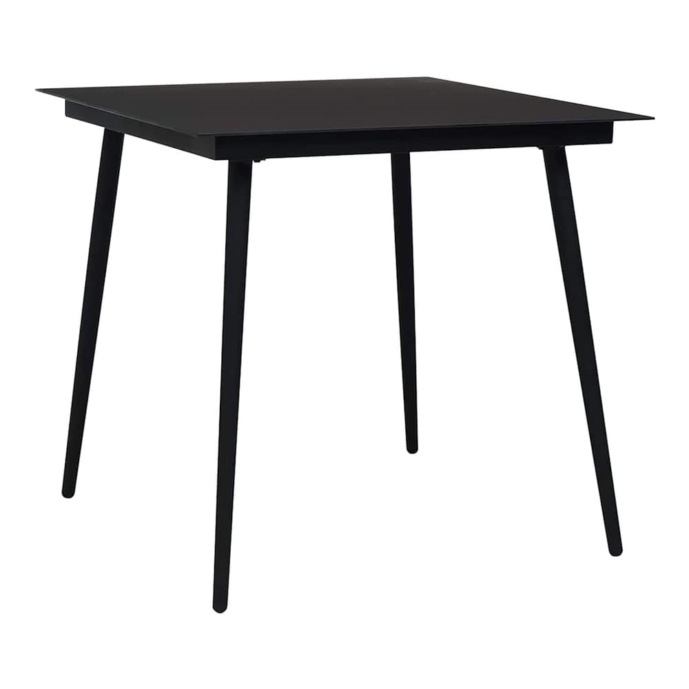 Outdoor Dining Rattan Black table length