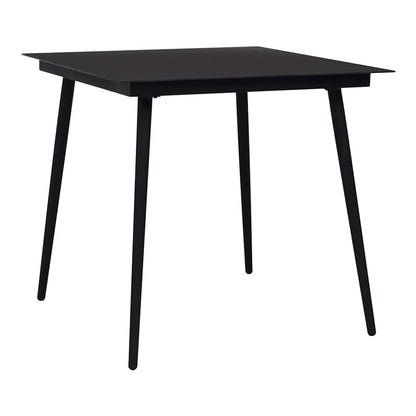 Outdoor Dining Rattan Black table length