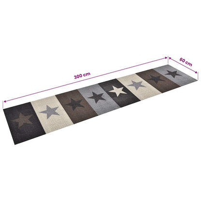vidaXL Kitchen Carpet | Multicolour | Polyamide, Latex | 300 x 60 cm 5