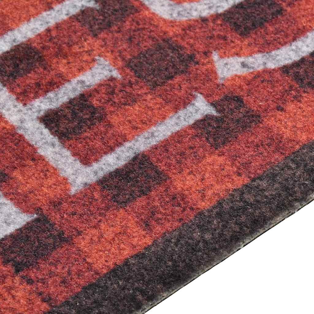 vidaXL Kitchen Carpet | Red, Black, Grey | Polyamide, Latex | 60x300 cm 3