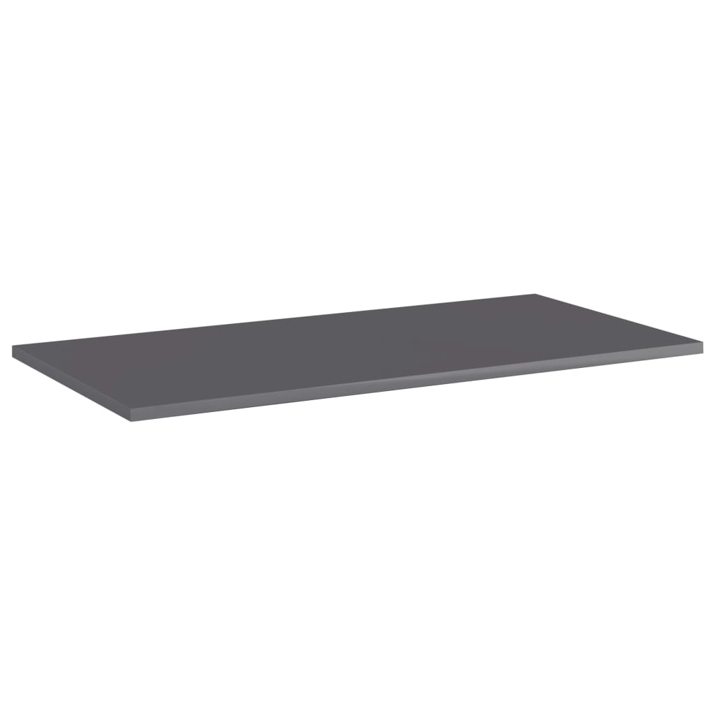 805345 vidaXL Bookshelf Boards 8 pcs High Gloss Grey 80x40x1,5 cm Engineered Wood 2